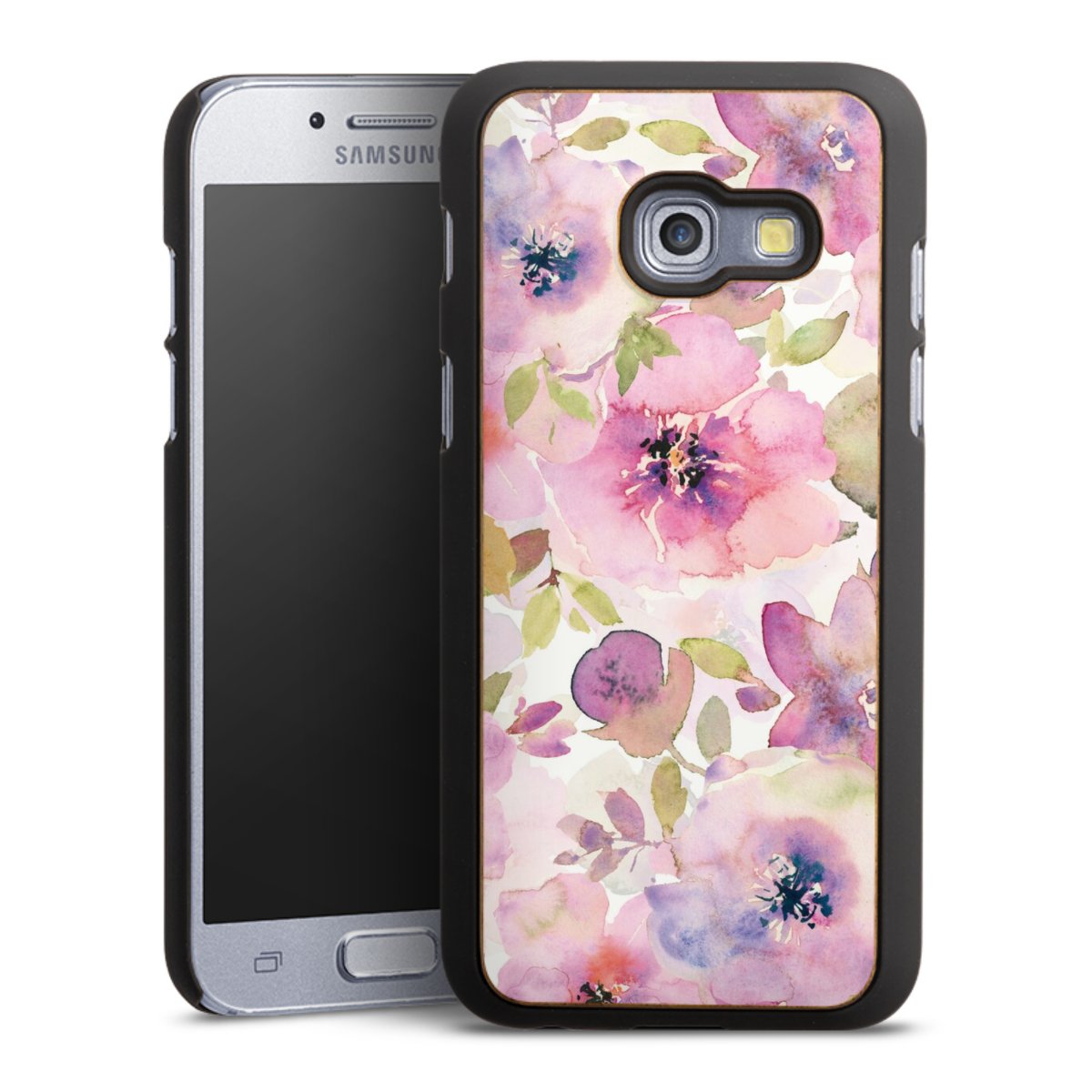 Tapete mit rosa Blumen