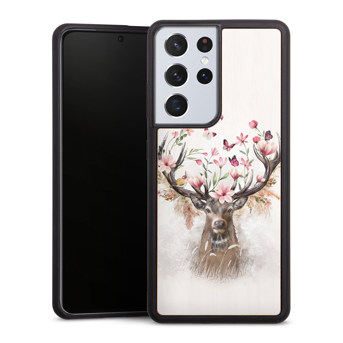 Hirsch Blumen Geweih