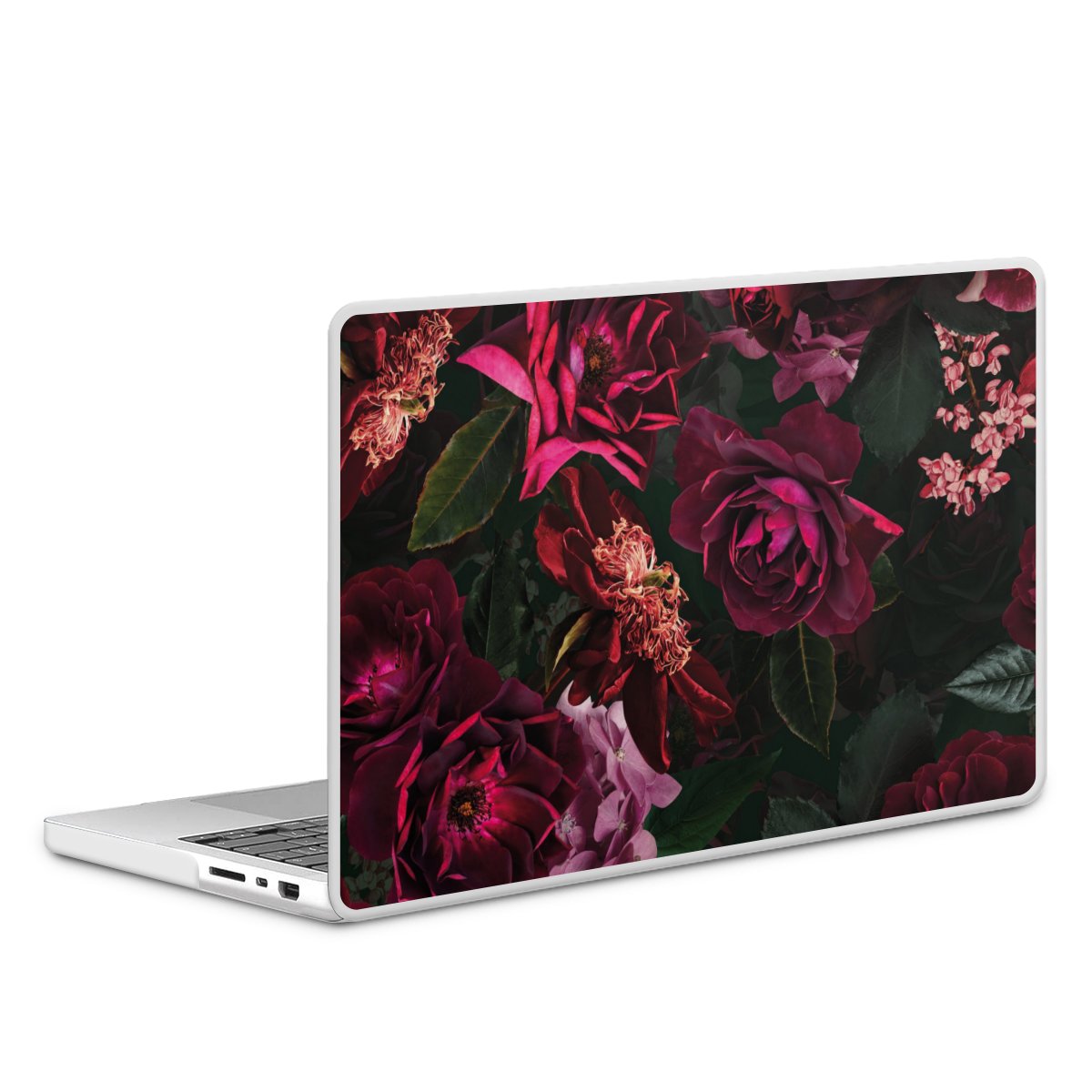 Dunkelrote und rosa Blüten