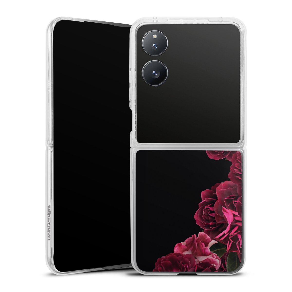 Rose vintage su nero