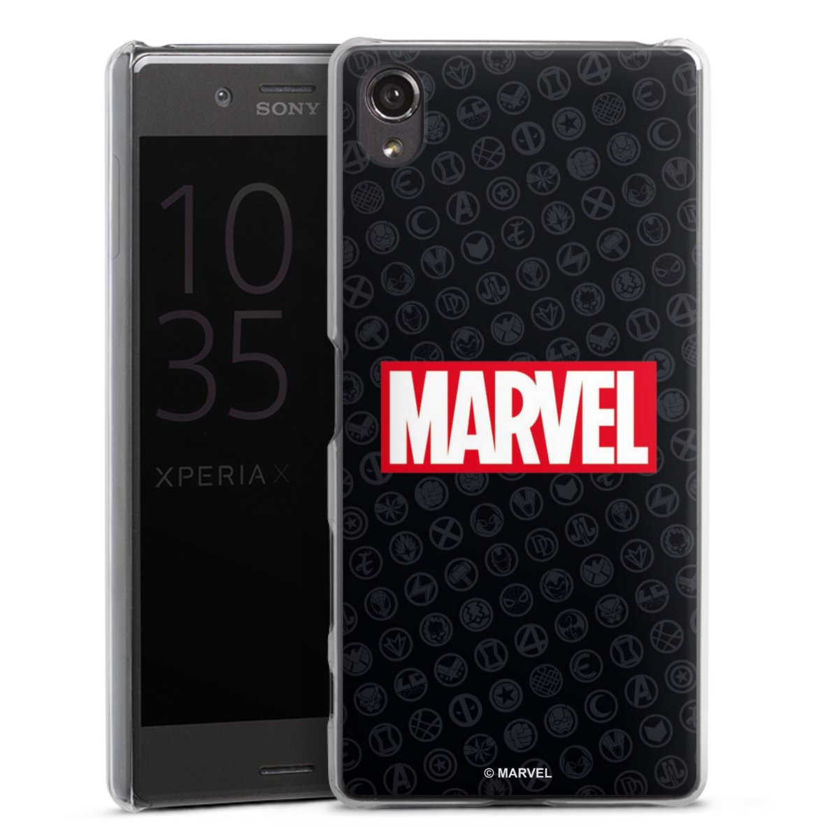 Marvel Logo Black Red 