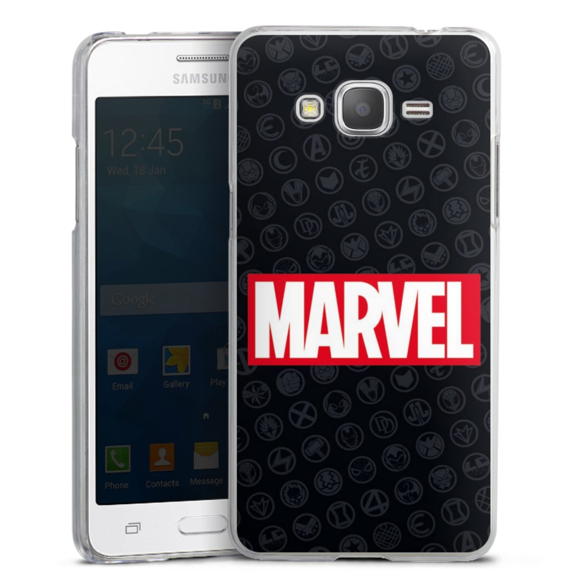 Marvel Logo Black Red 