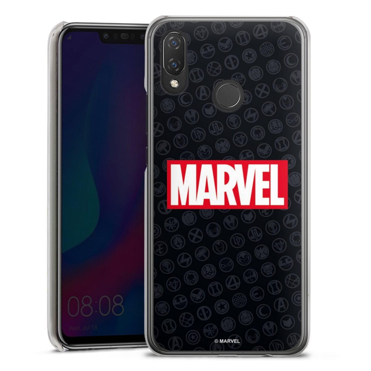 Marvel Logo Black Red 