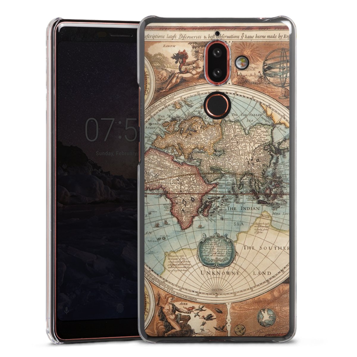 Mappa del mondo vintage