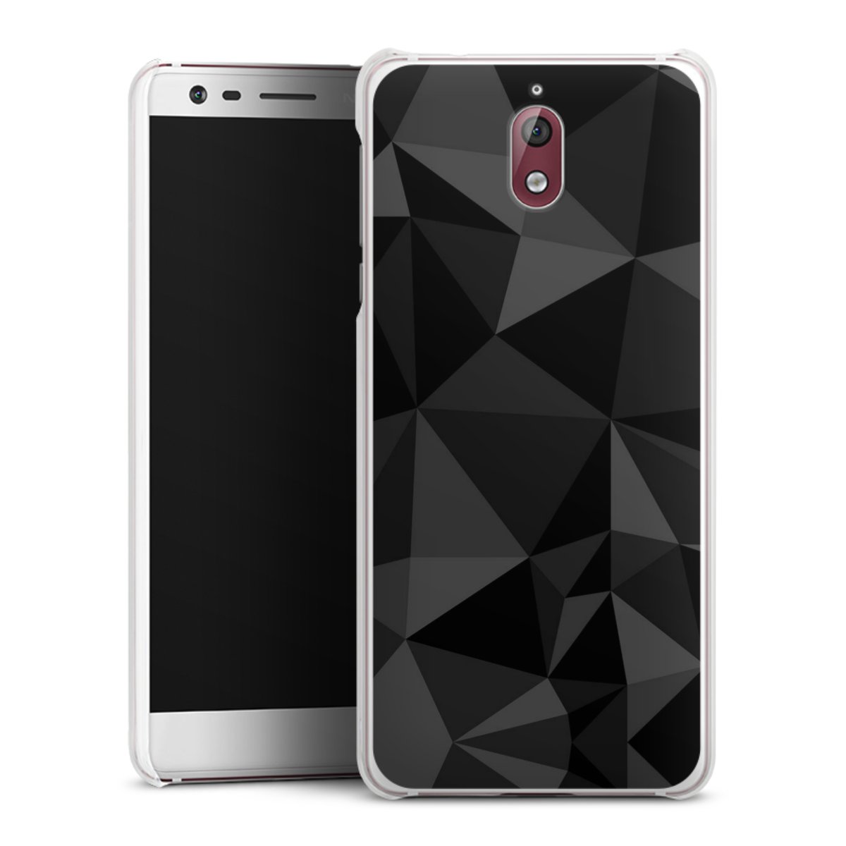 Motif Polygone Noir