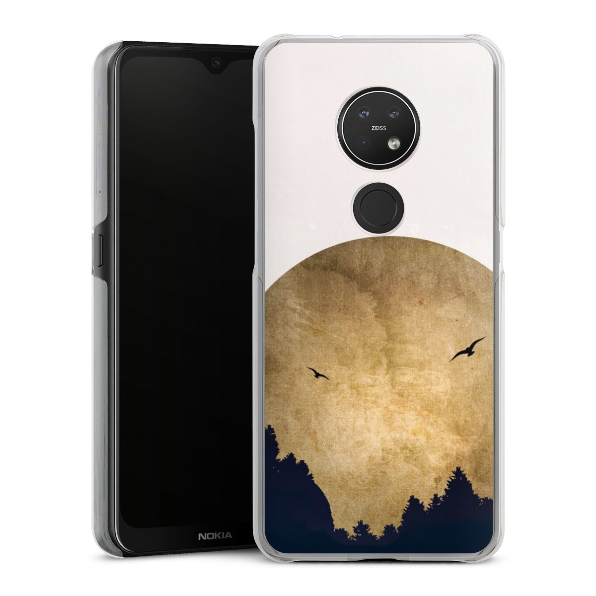 Twee vogels en de maan