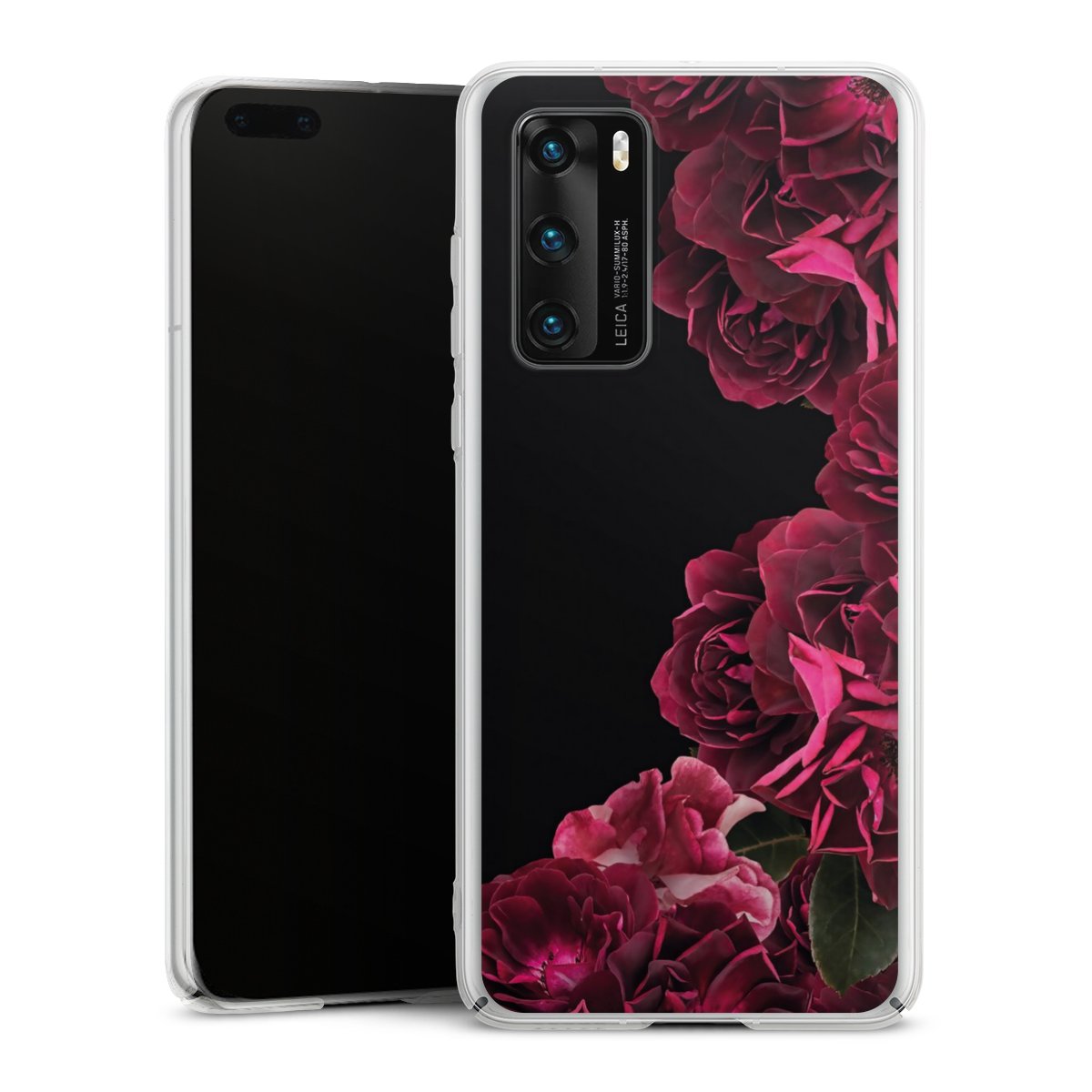 Rose vintage su nero