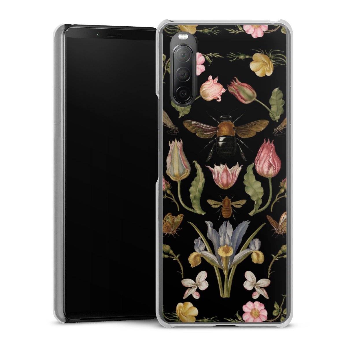 Veldbloemen en Bijen Zwart