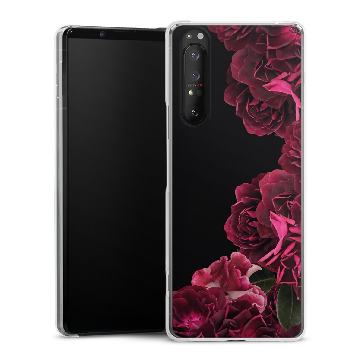 Rose vintage su nero