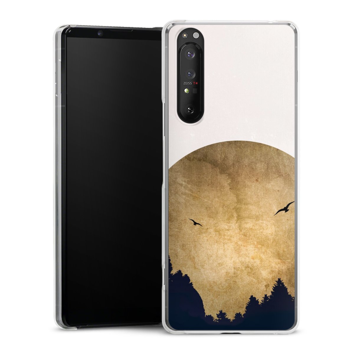 Twee vogels en de maan