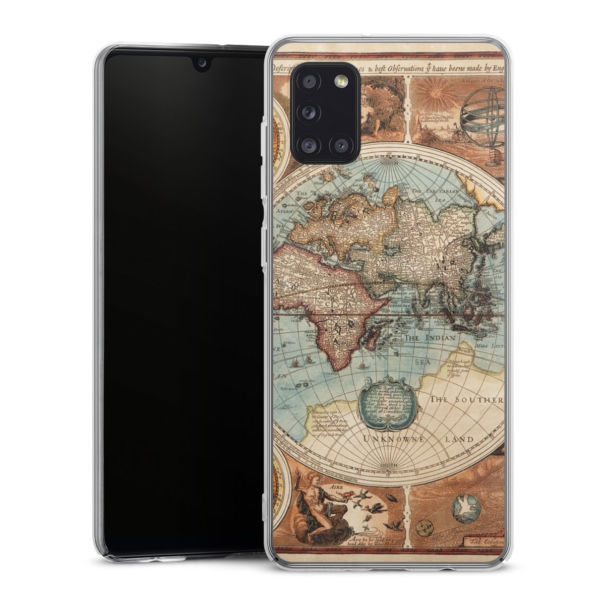 Mappa del mondo vintage