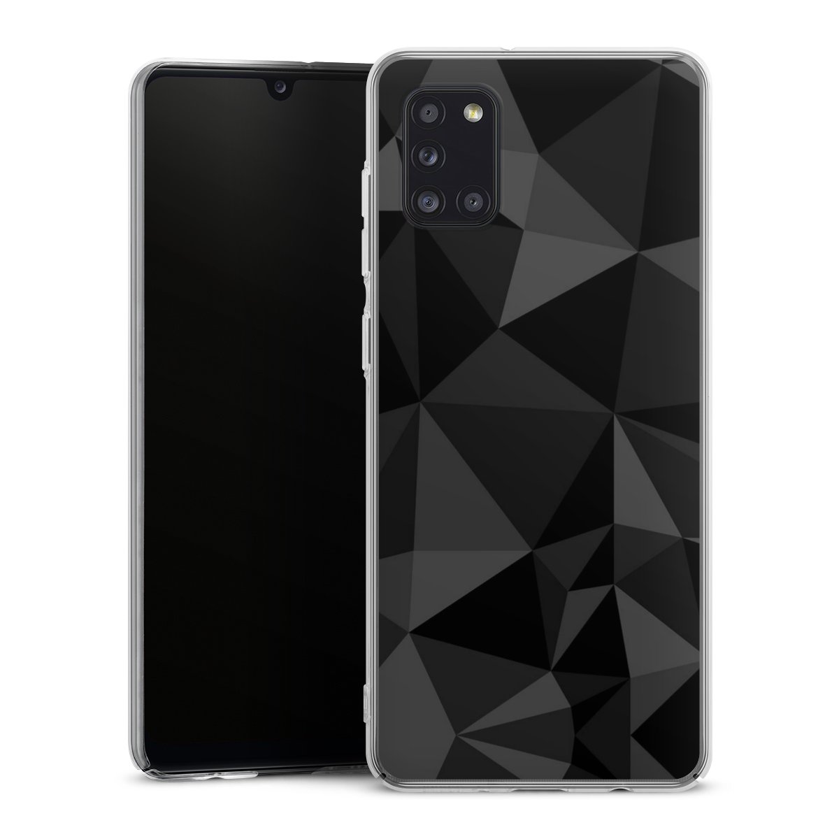 Motif Polygone Noir