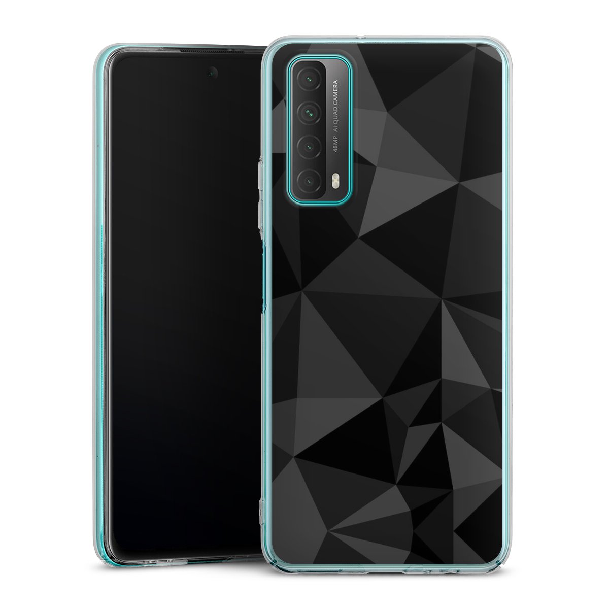 Motif Polygone Noir