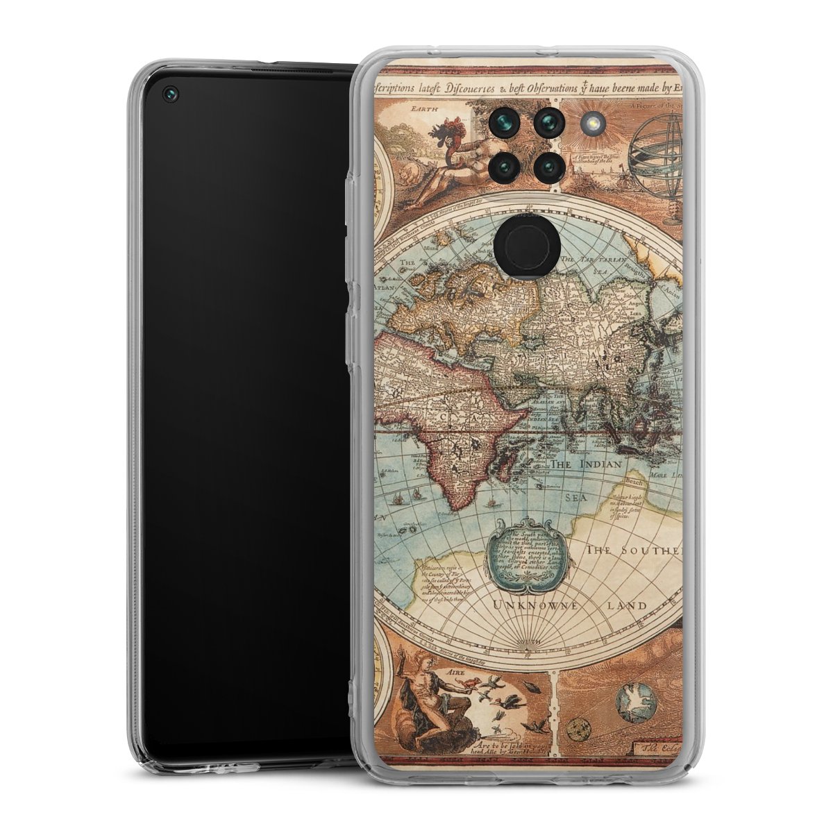 Mappa del mondo vintage