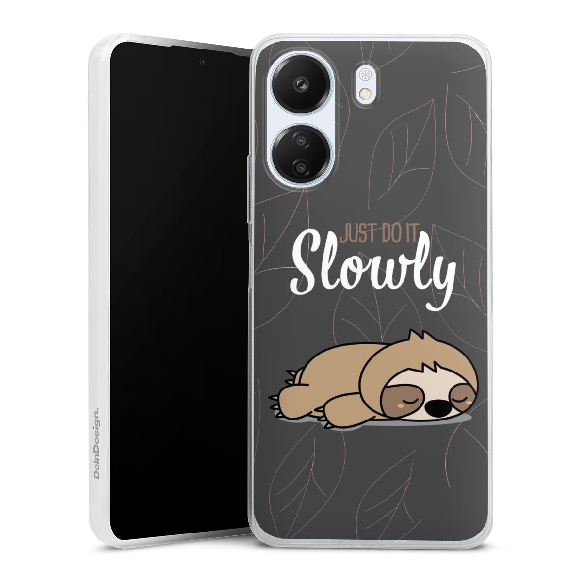 Just Do It Slowly Sloth Grey