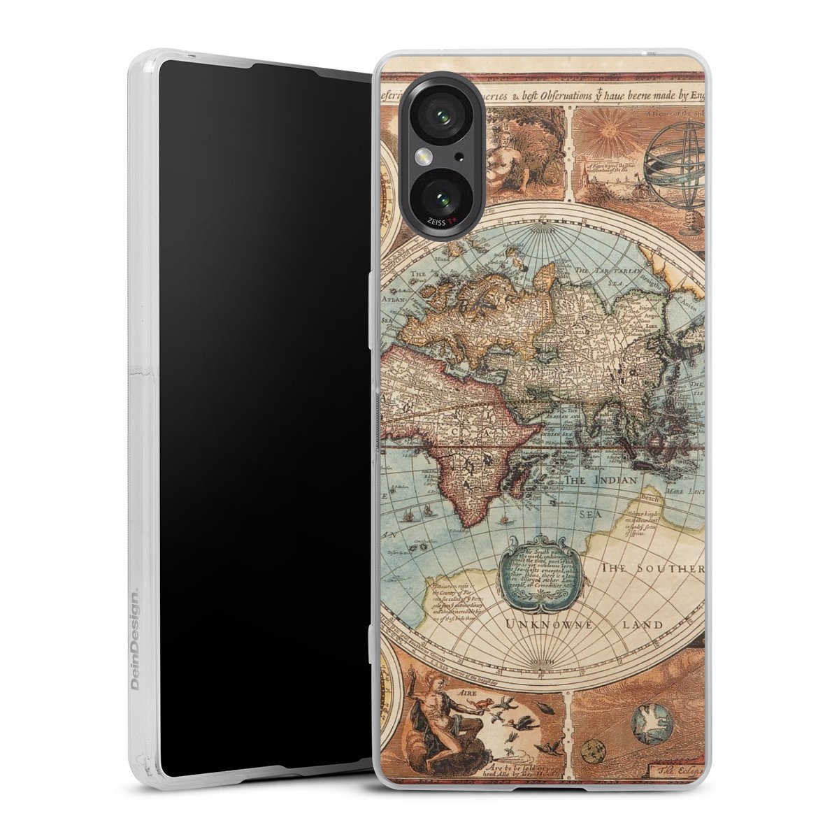 Mappa del mondo vintage