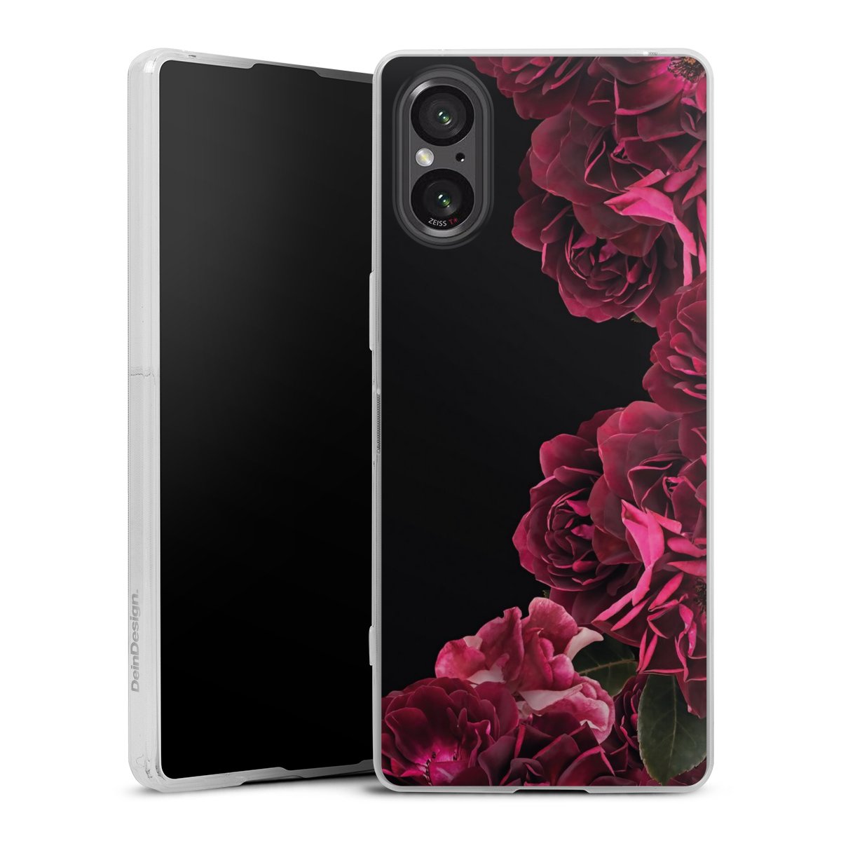 Rose vintage su nero