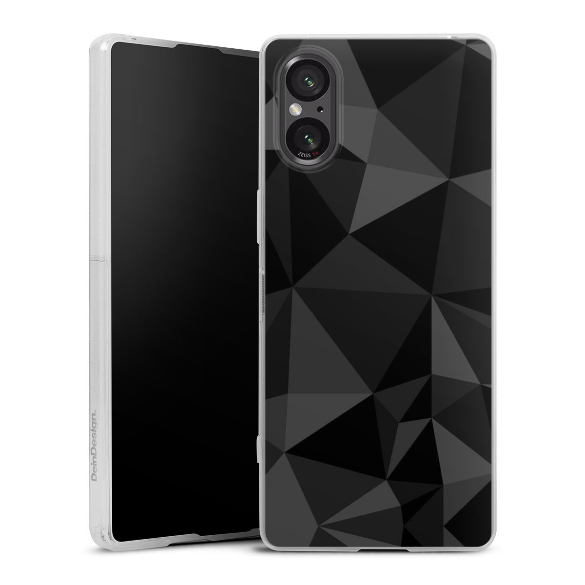 Motif Polygone Noir