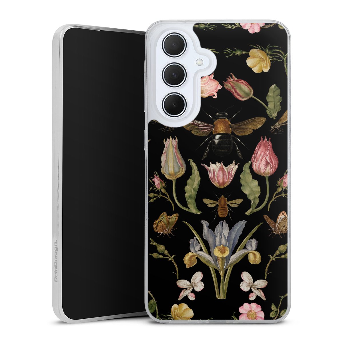 Veldbloemen en Bijen Zwart