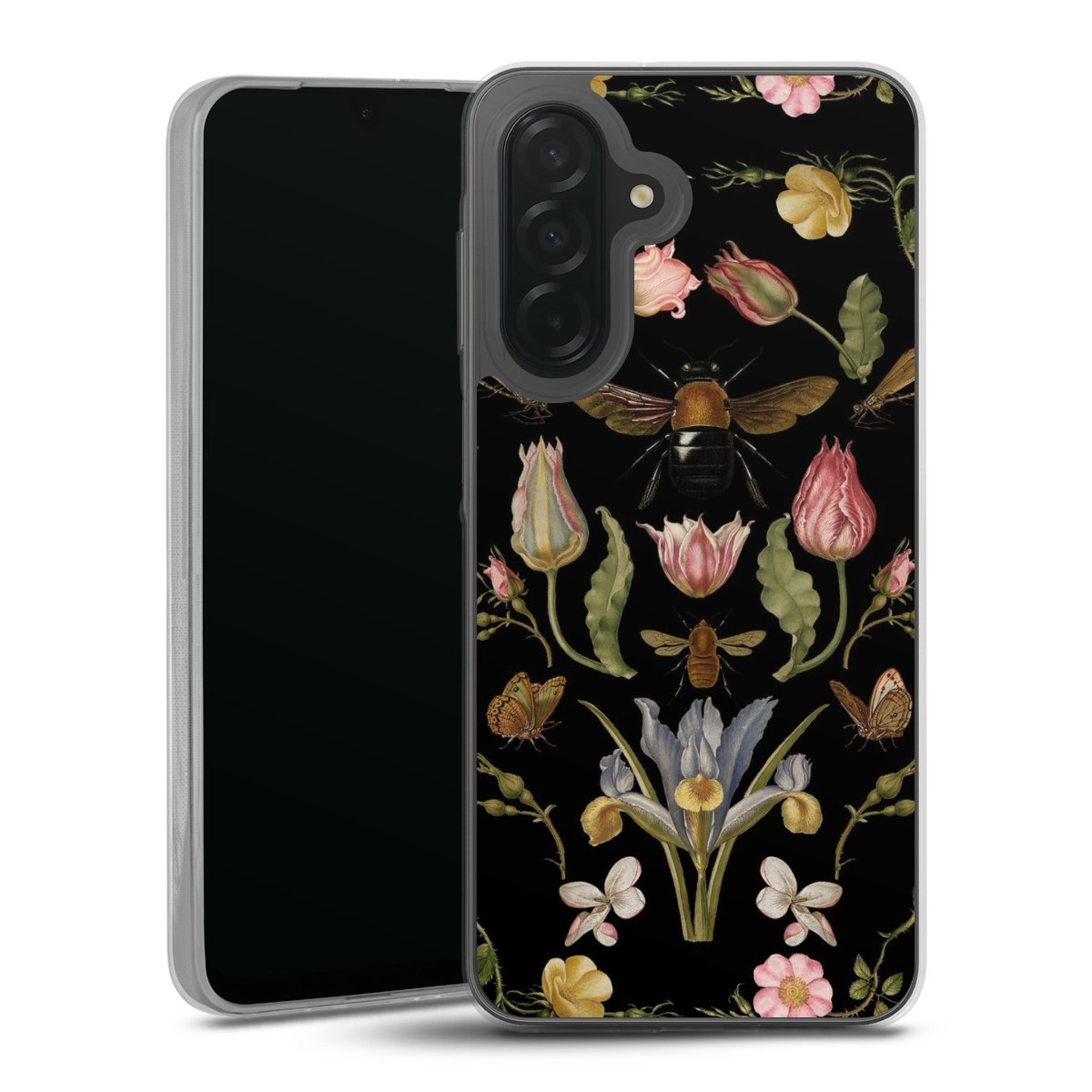 Veldbloemen en Bijen Zwart