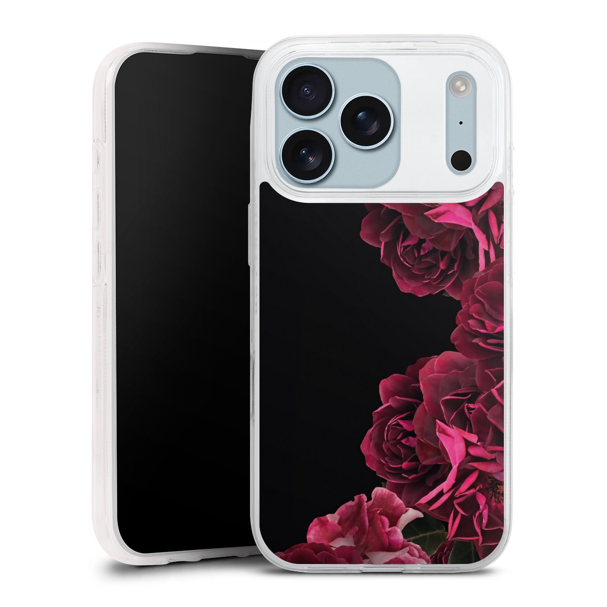 Rose vintage su nero