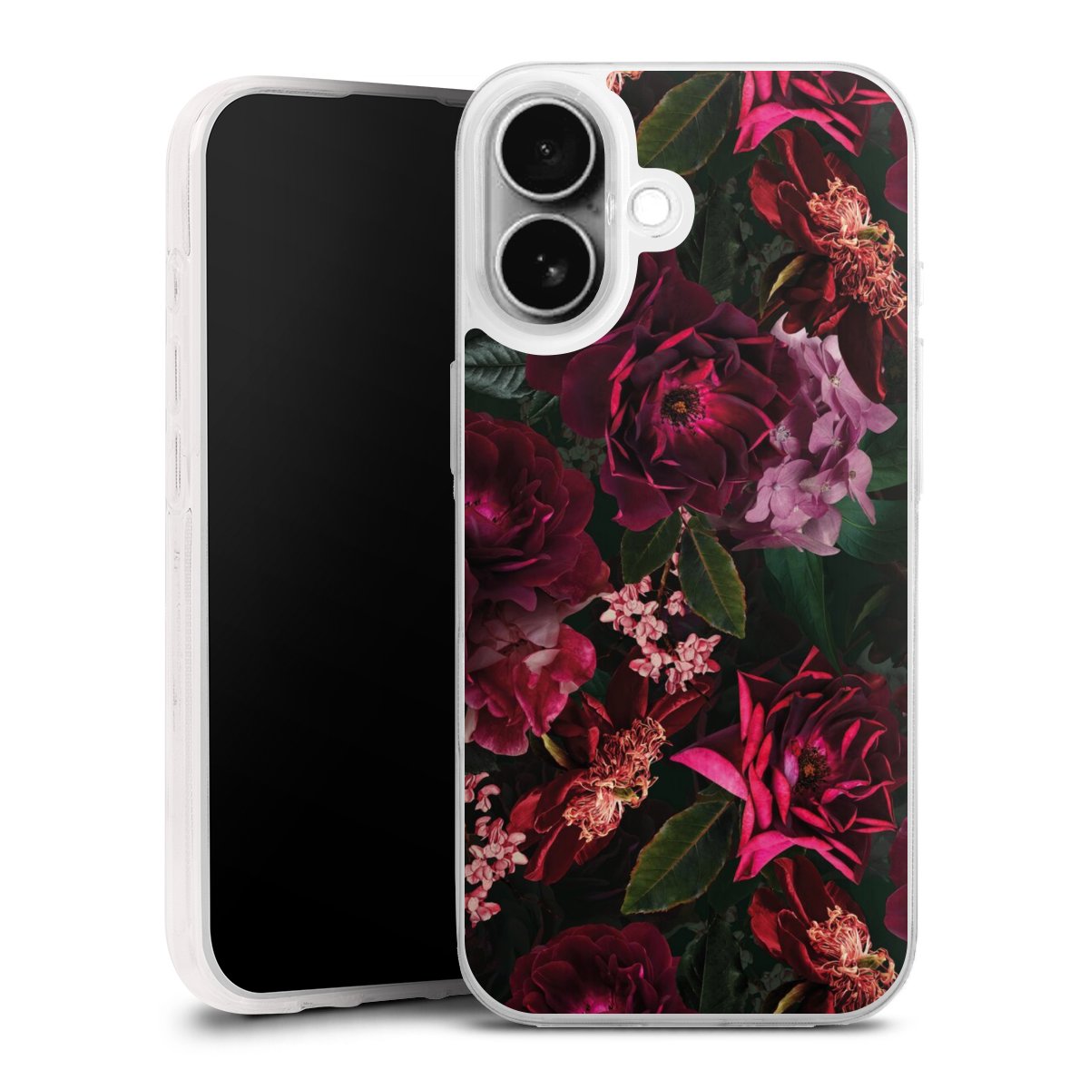 Fiori rosso scuro e rosa