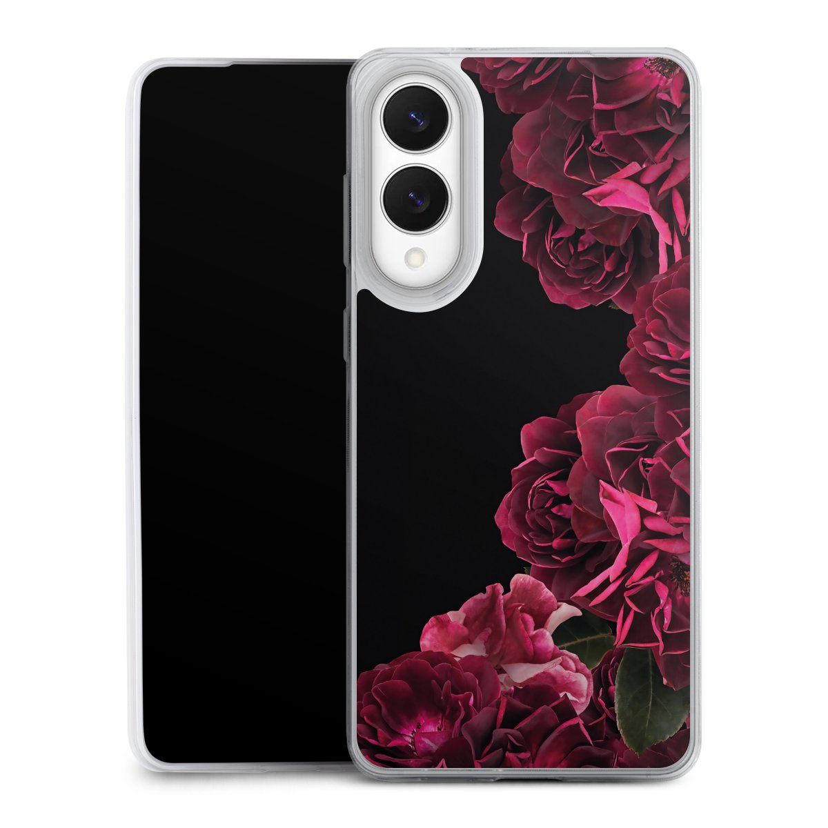 Rose vintage su nero