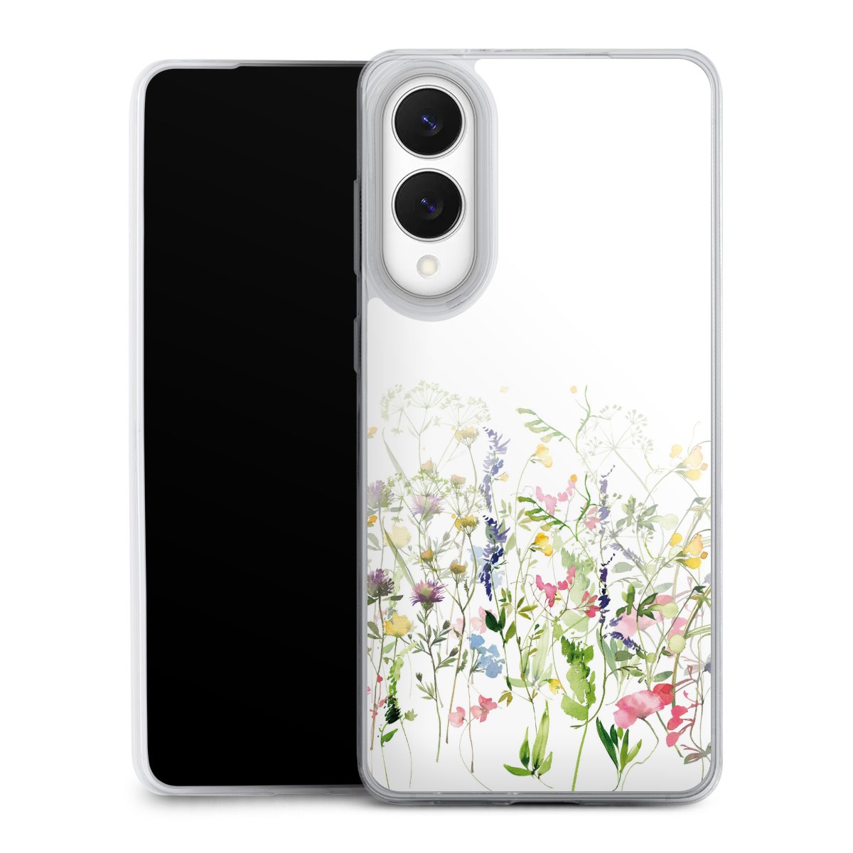 Fleurs de prairie printanières colorées