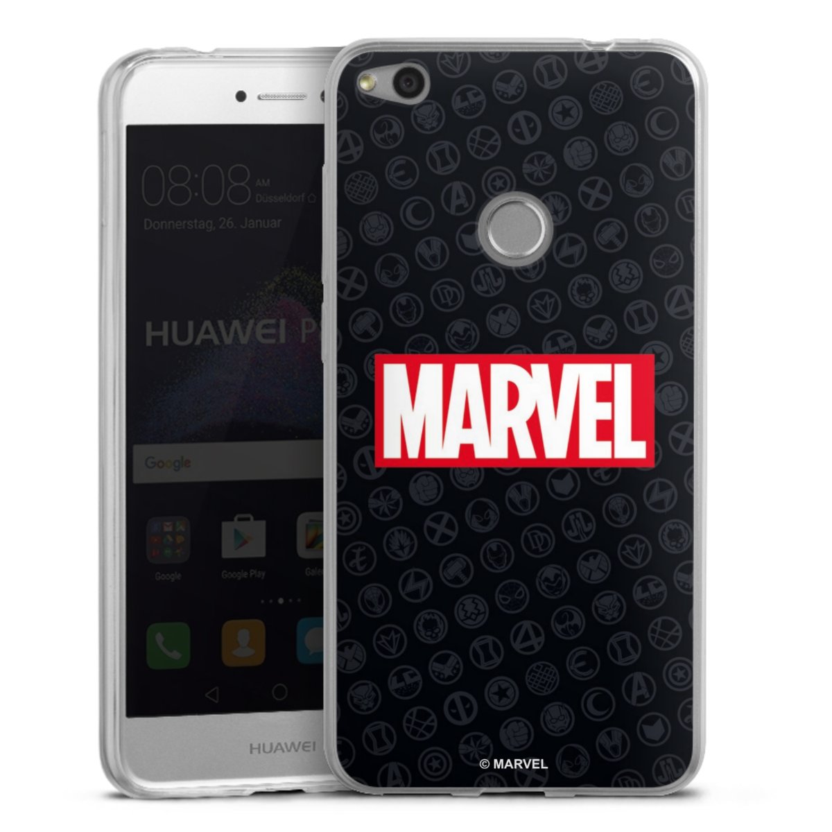 Marvel Logo Black Red 