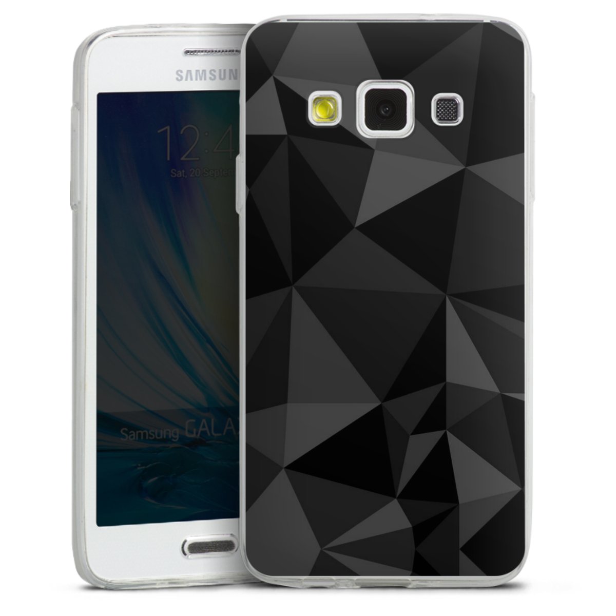 Motif Polygone Noir