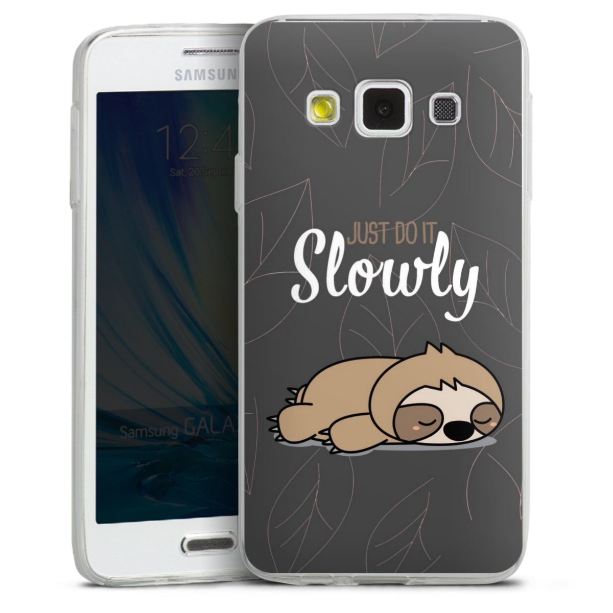 Just Do It Slowly Sloth Grey