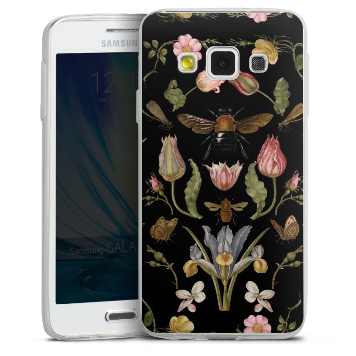 Veldbloemen en Bijen Zwart