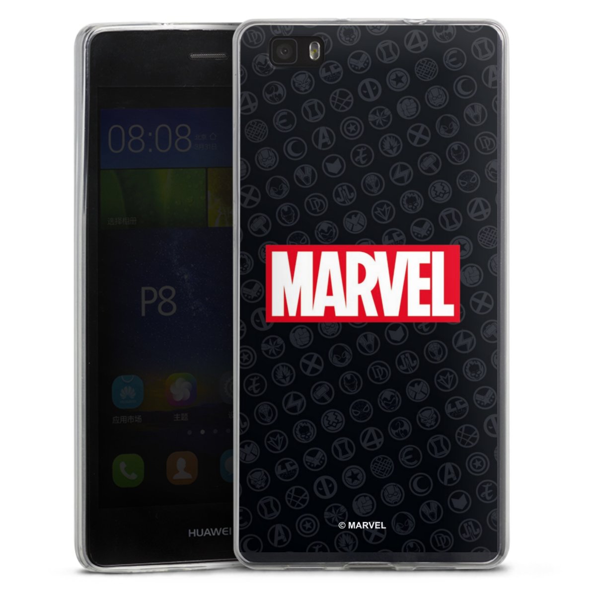 Marvel Logo Black Red 