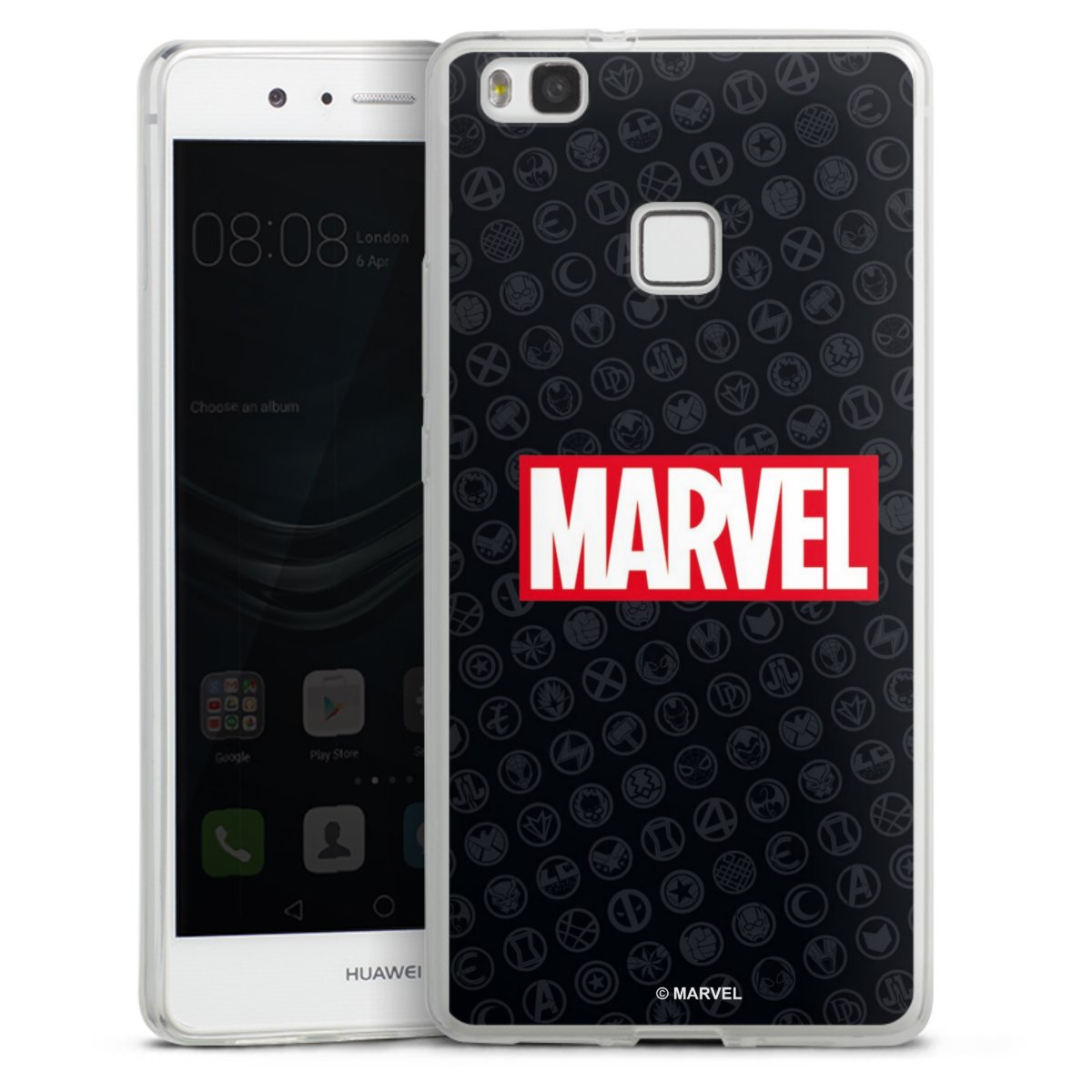 Marvel Logo Black Red 