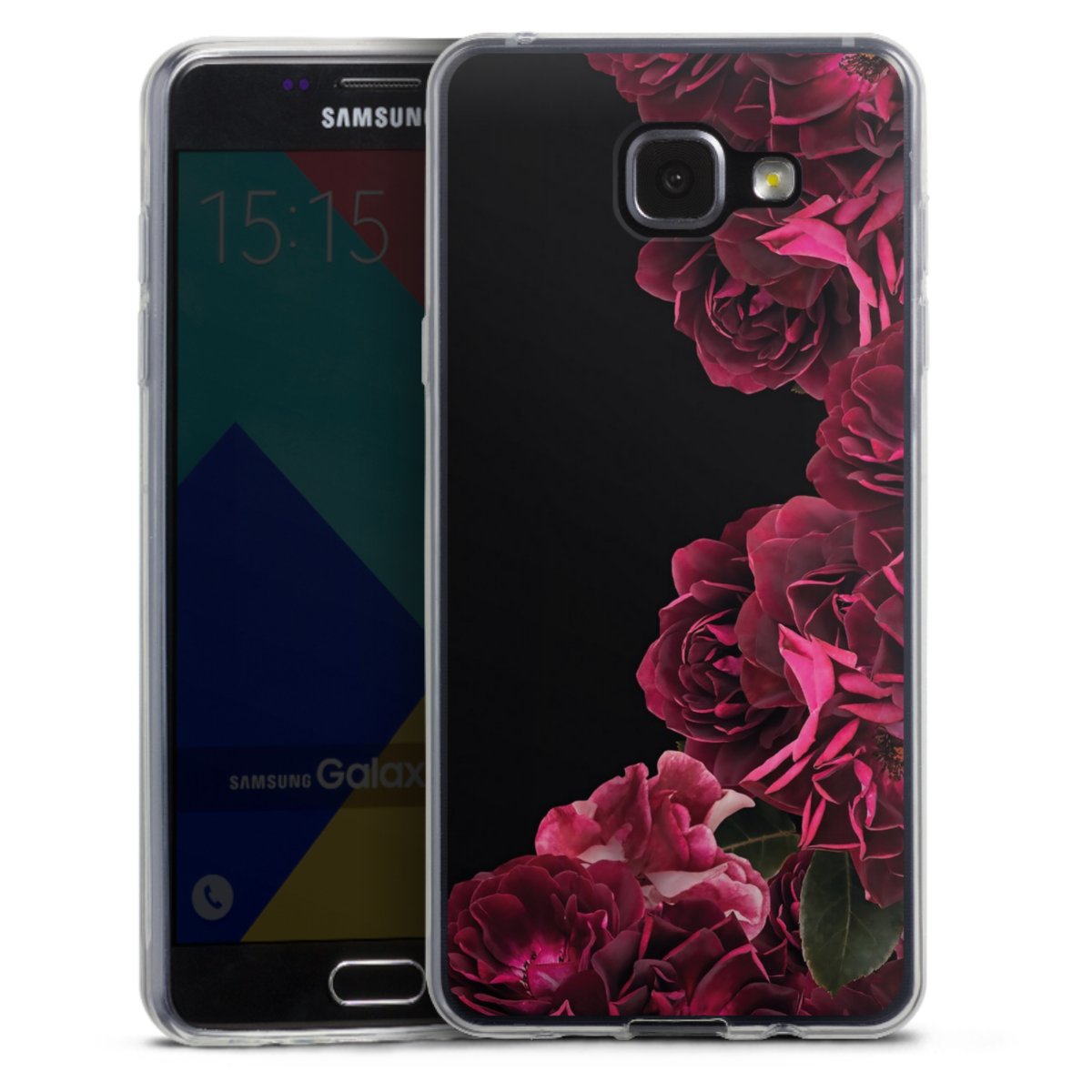 Rose vintage su nero