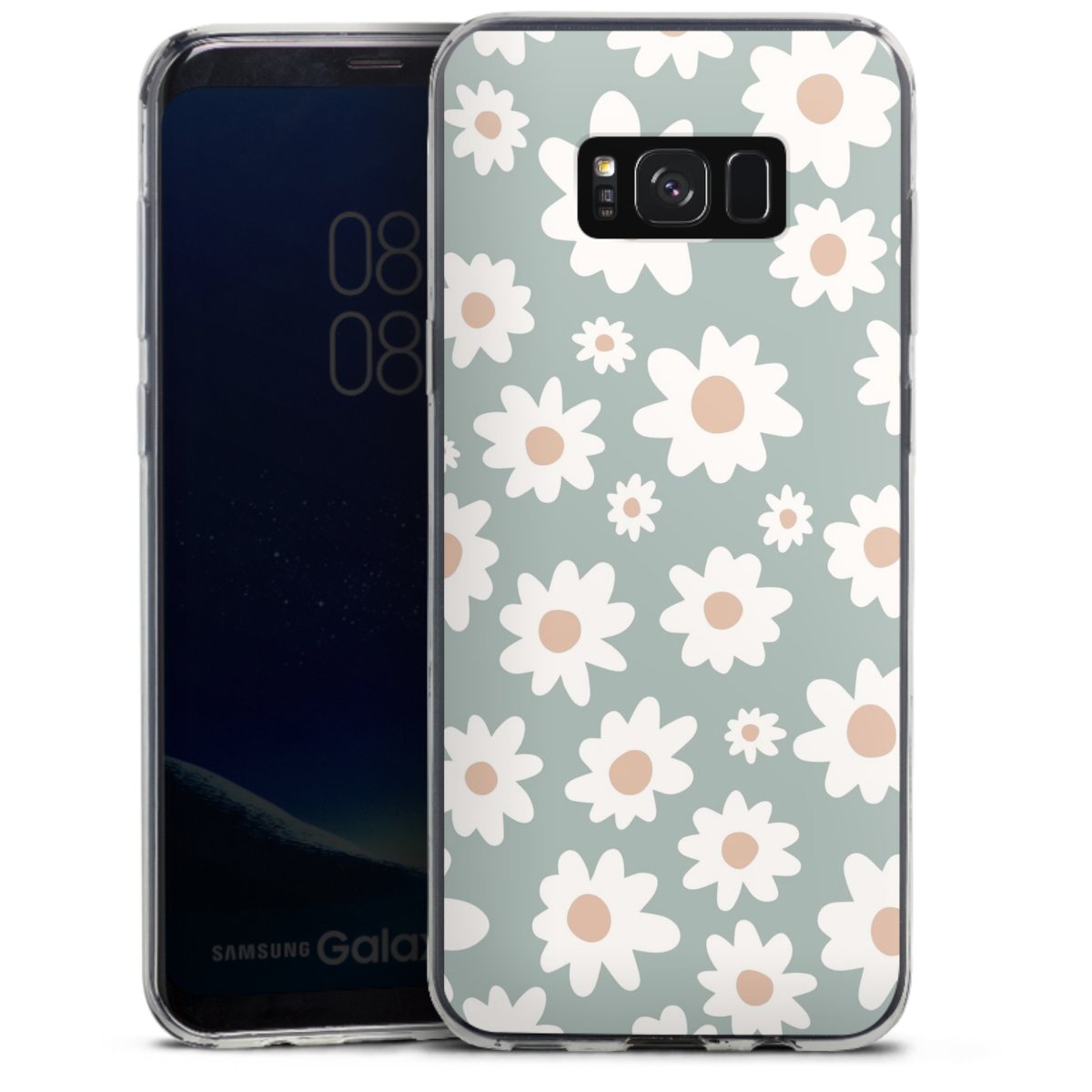 Gänseblümchen Muster grün