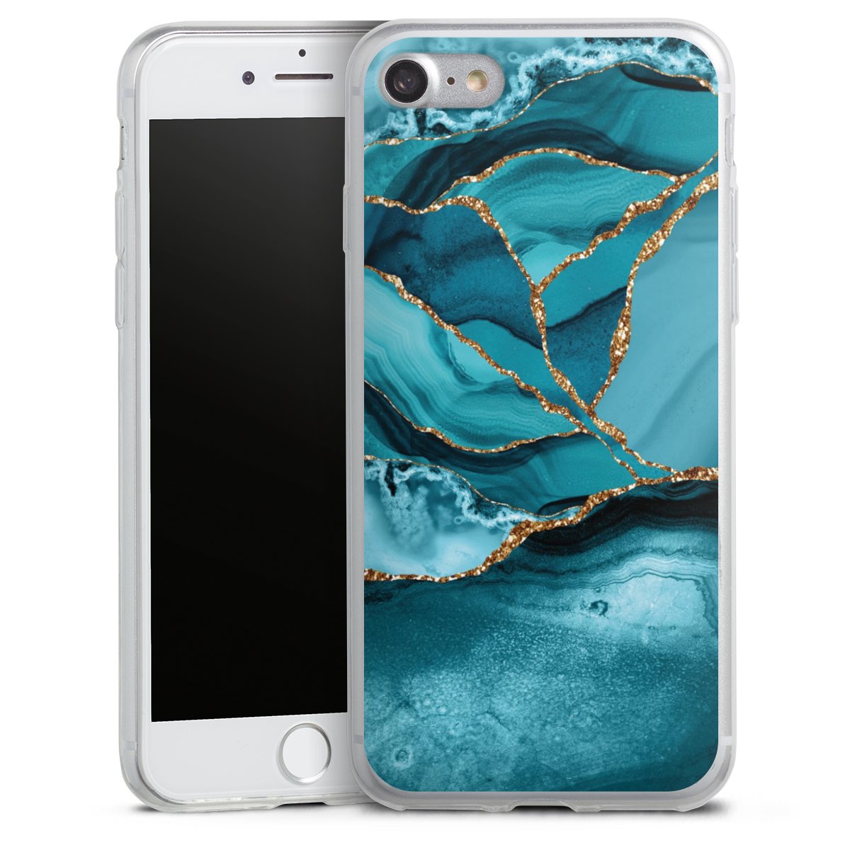 Paesaggio di marmo blu ghiaccio