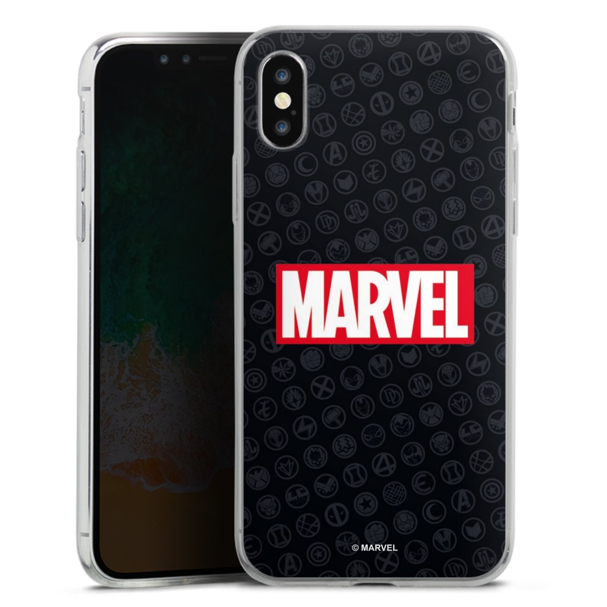 Marvel Logo Black Red 