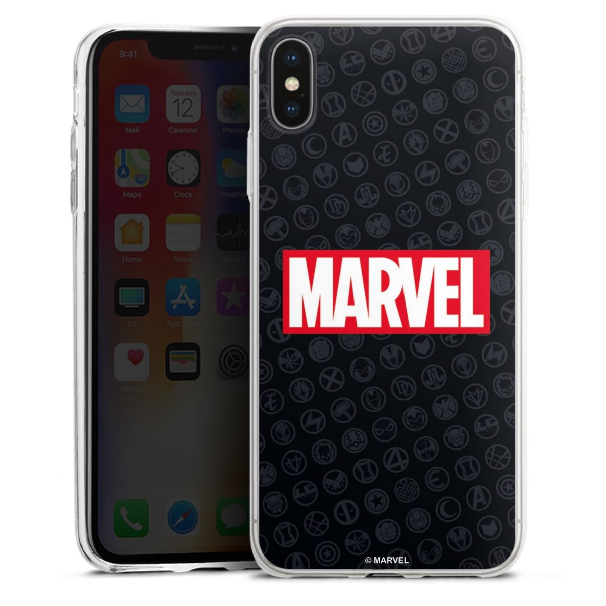 Marvel Logo Black Red 