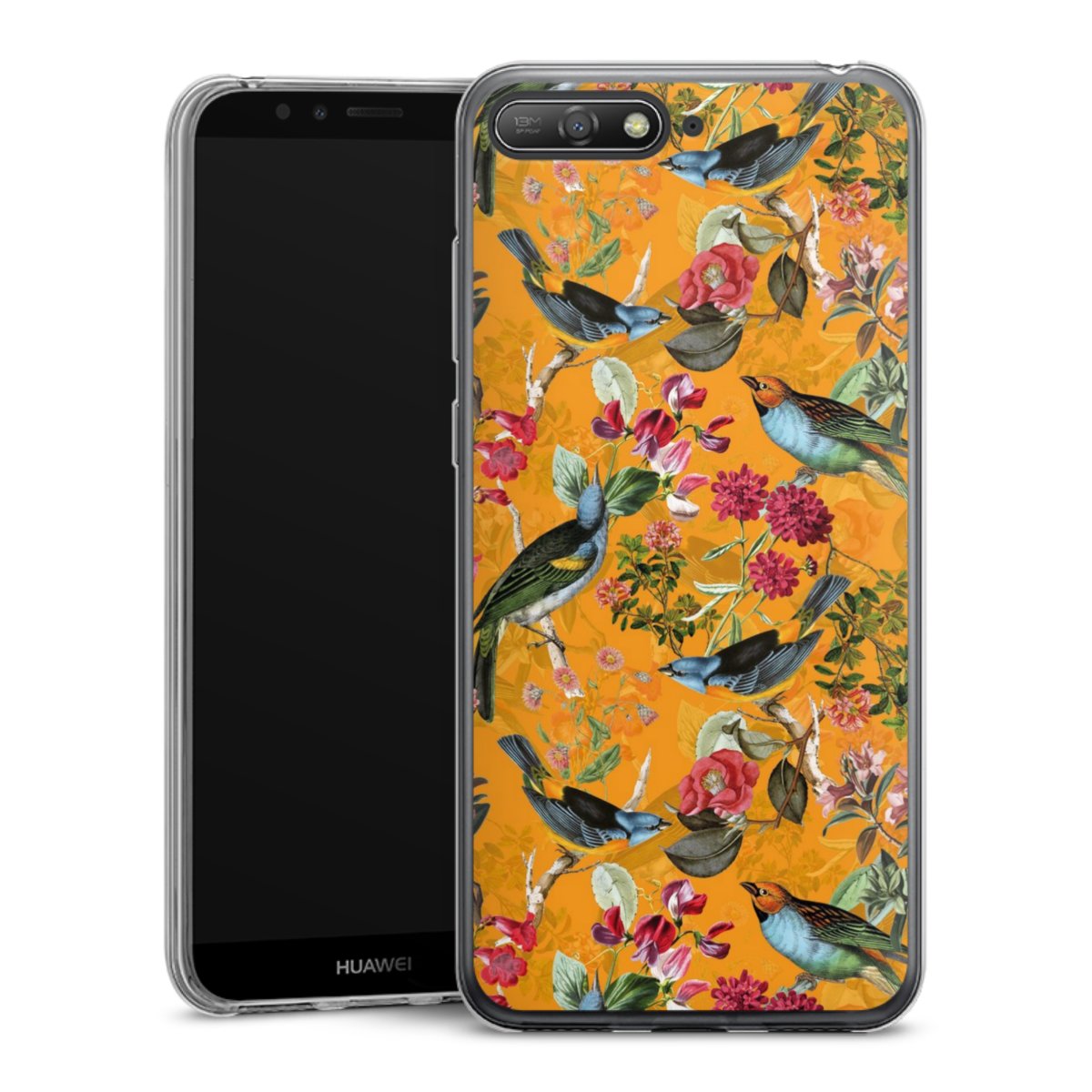 Vogels Bloemen Behang
