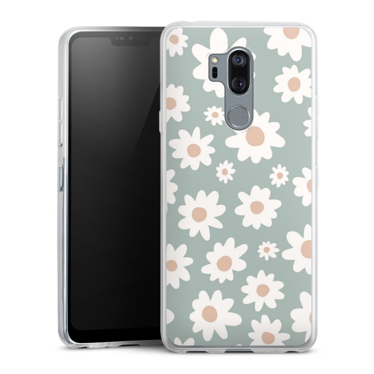 Gänseblümchen Muster grün