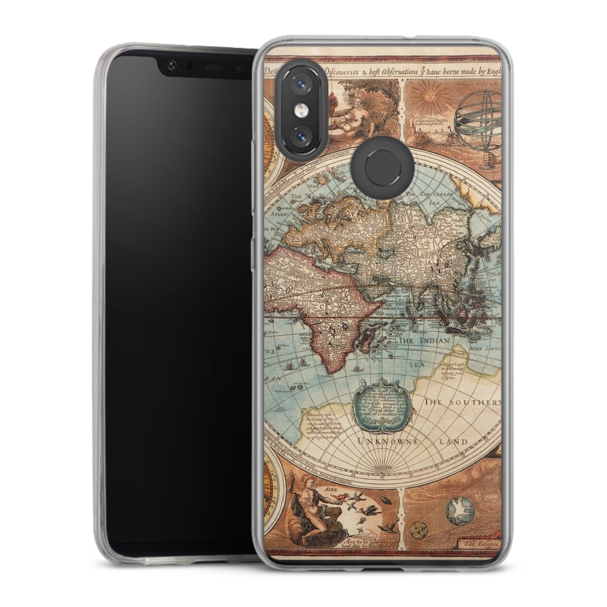 Mappa del mondo vintage