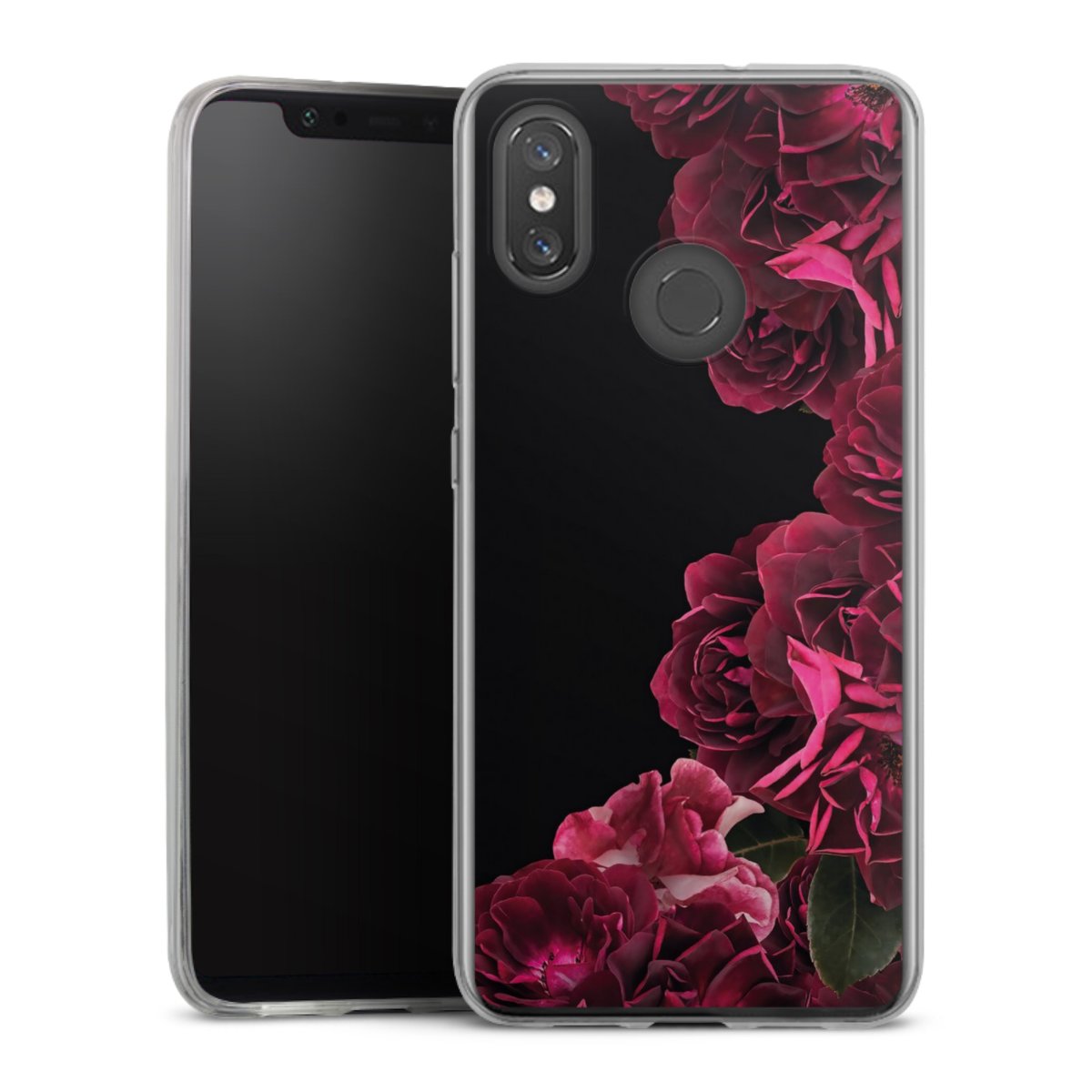 Rose vintage su nero