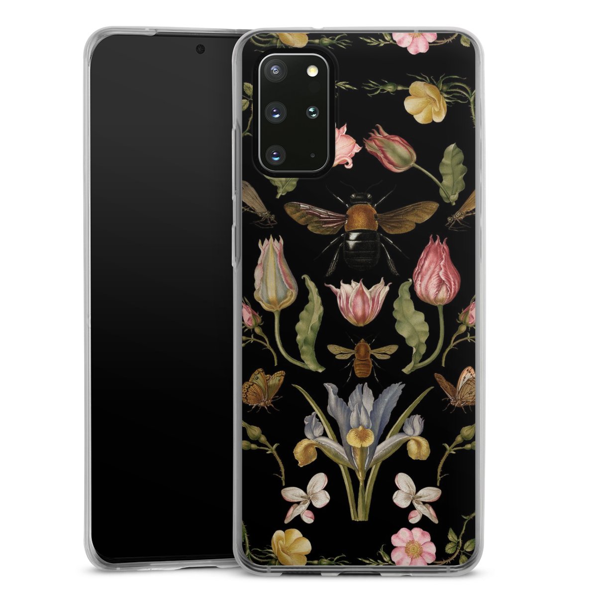 Veldbloemen en Bijen Zwart