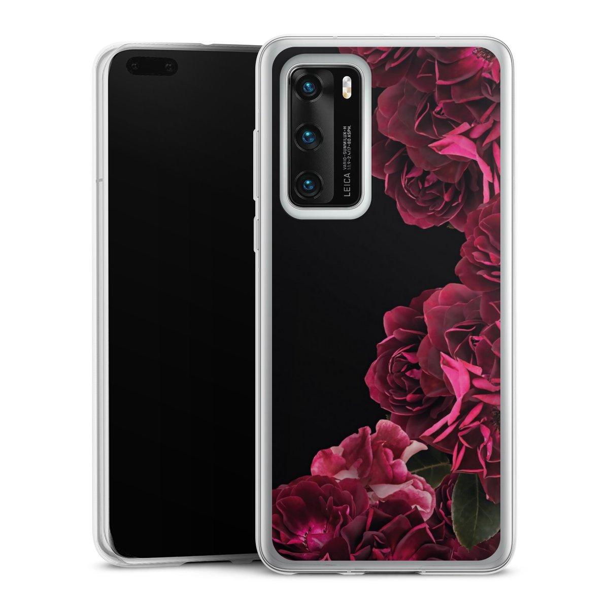 Rose vintage su nero