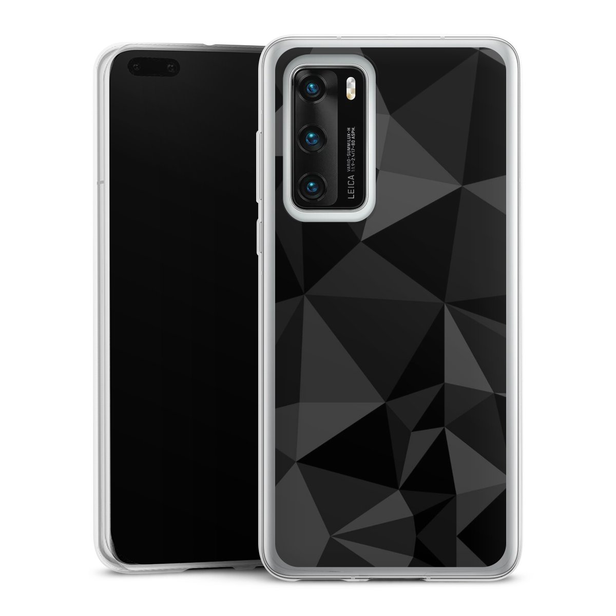 Motif Polygone Noir