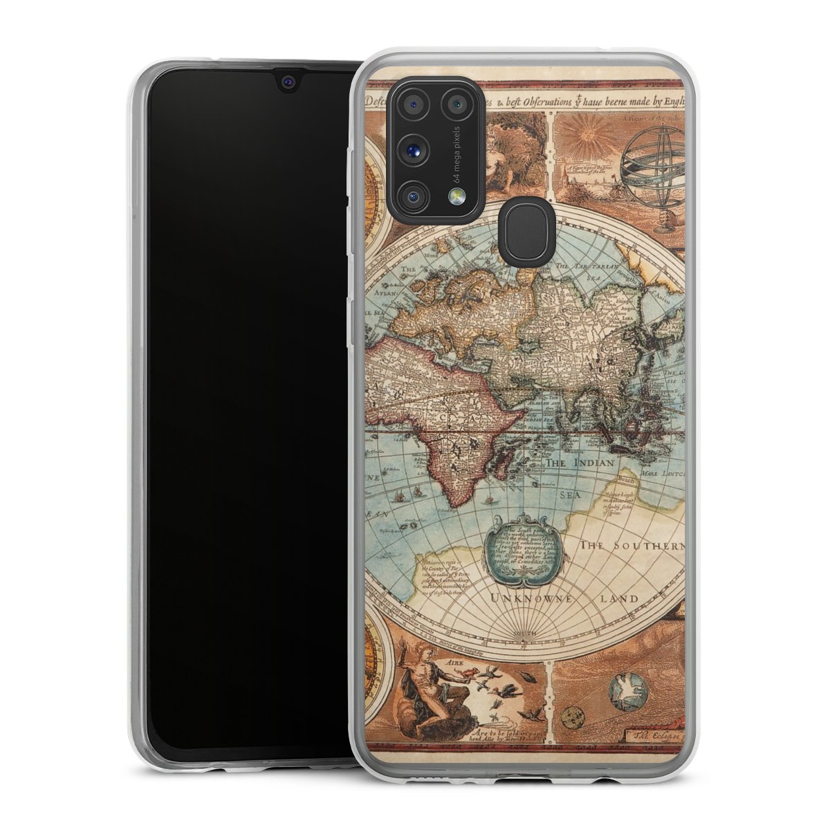 Mappa del mondo vintage