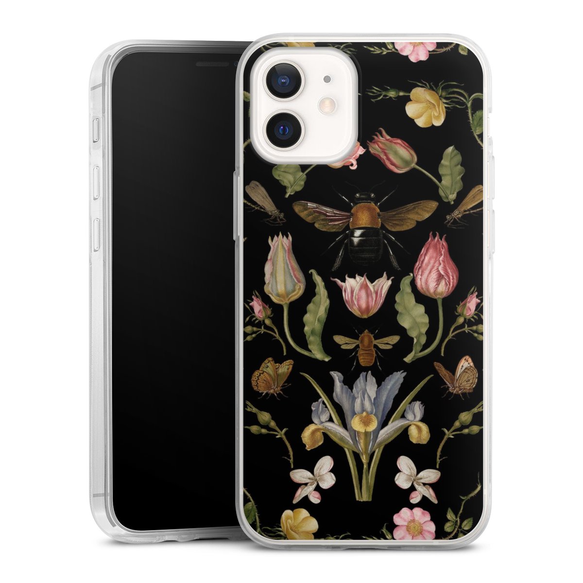 Veldbloemen en Bijen Zwart