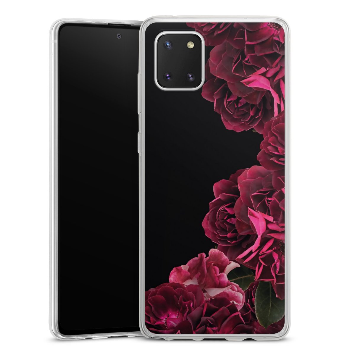 Rose vintage su nero