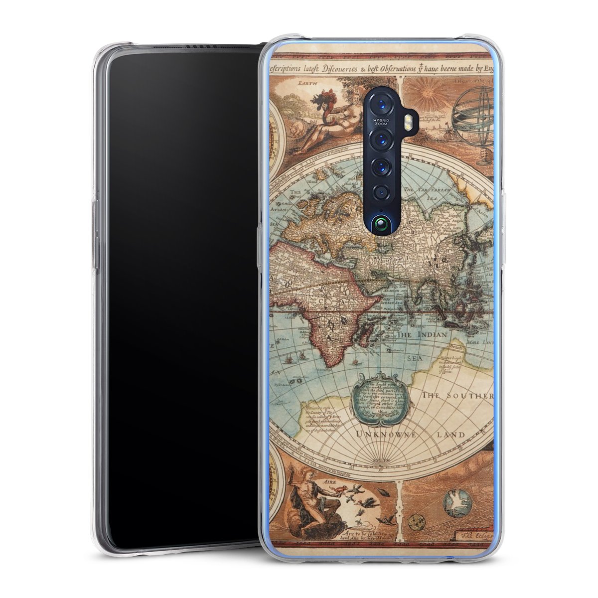 Mappa del mondo vintage